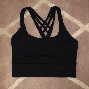 lulu lemon black sports bra!